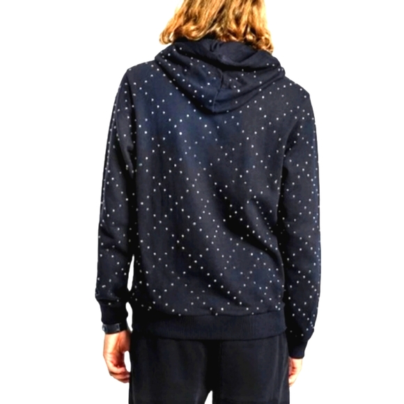 🆕 TRUE RELIGION BLACK HOODIE SWEATSHIRT WITH SILVER STUDS - Picture 5 of 10